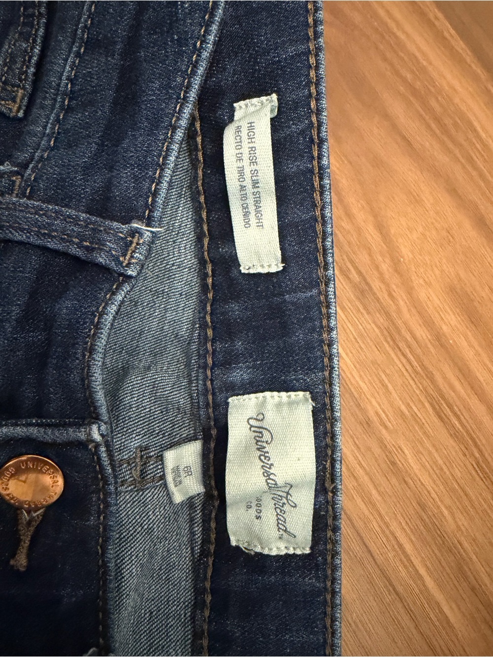 Universal Thread - High Rise Slim Straight - 6 - Picture 6 of 6